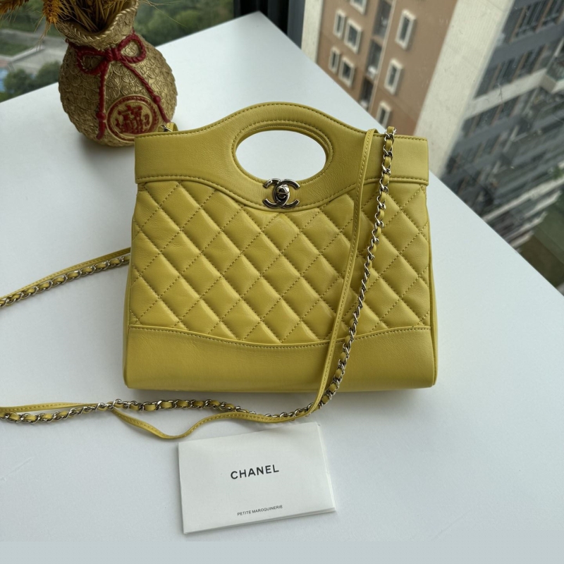 Ch*el top handle bags